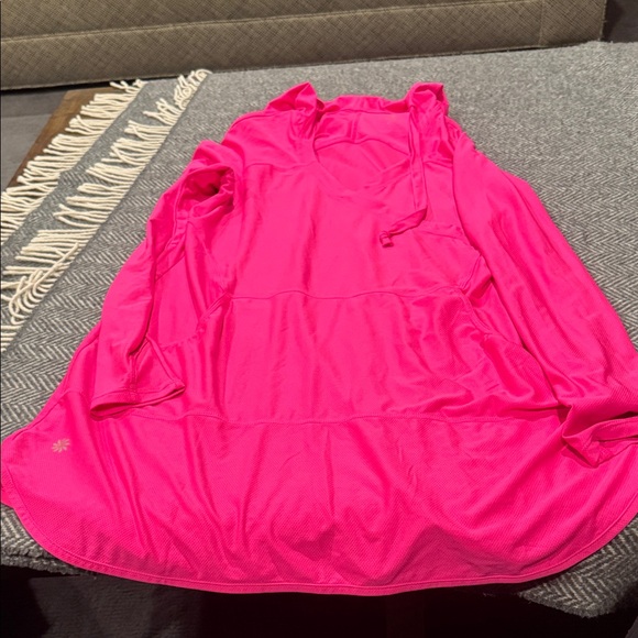 Athleta Vibrant Pink swim coverup with kangaroo pocket - Picture 3 of 3
